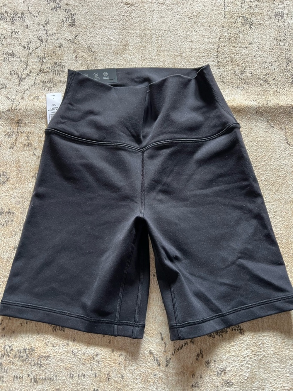 Aritzia Black High-Rise Bike Shorts